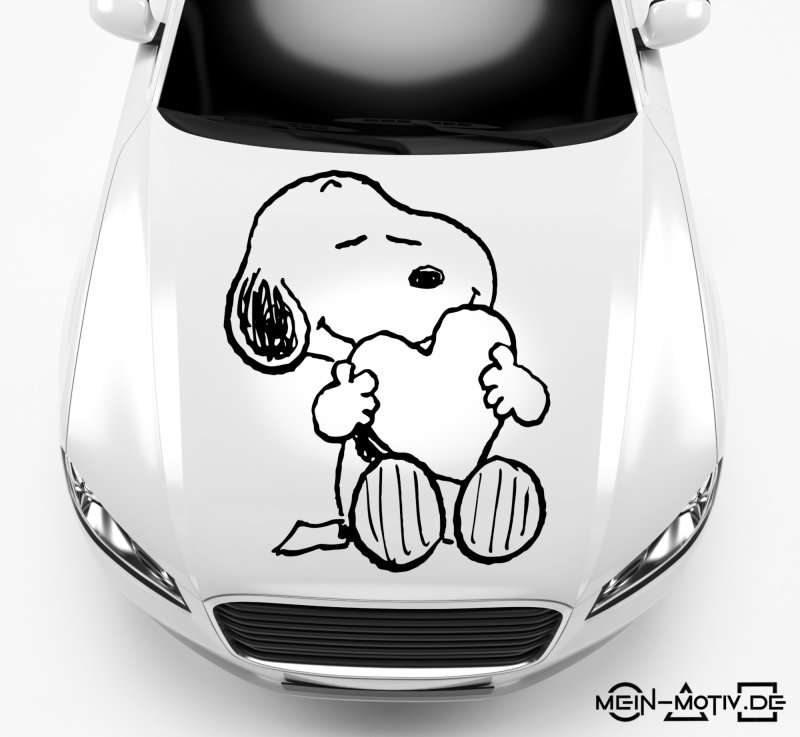 Preview: 46372 Snoopy Mein-Motiv-de Aufkleber Motorhaube